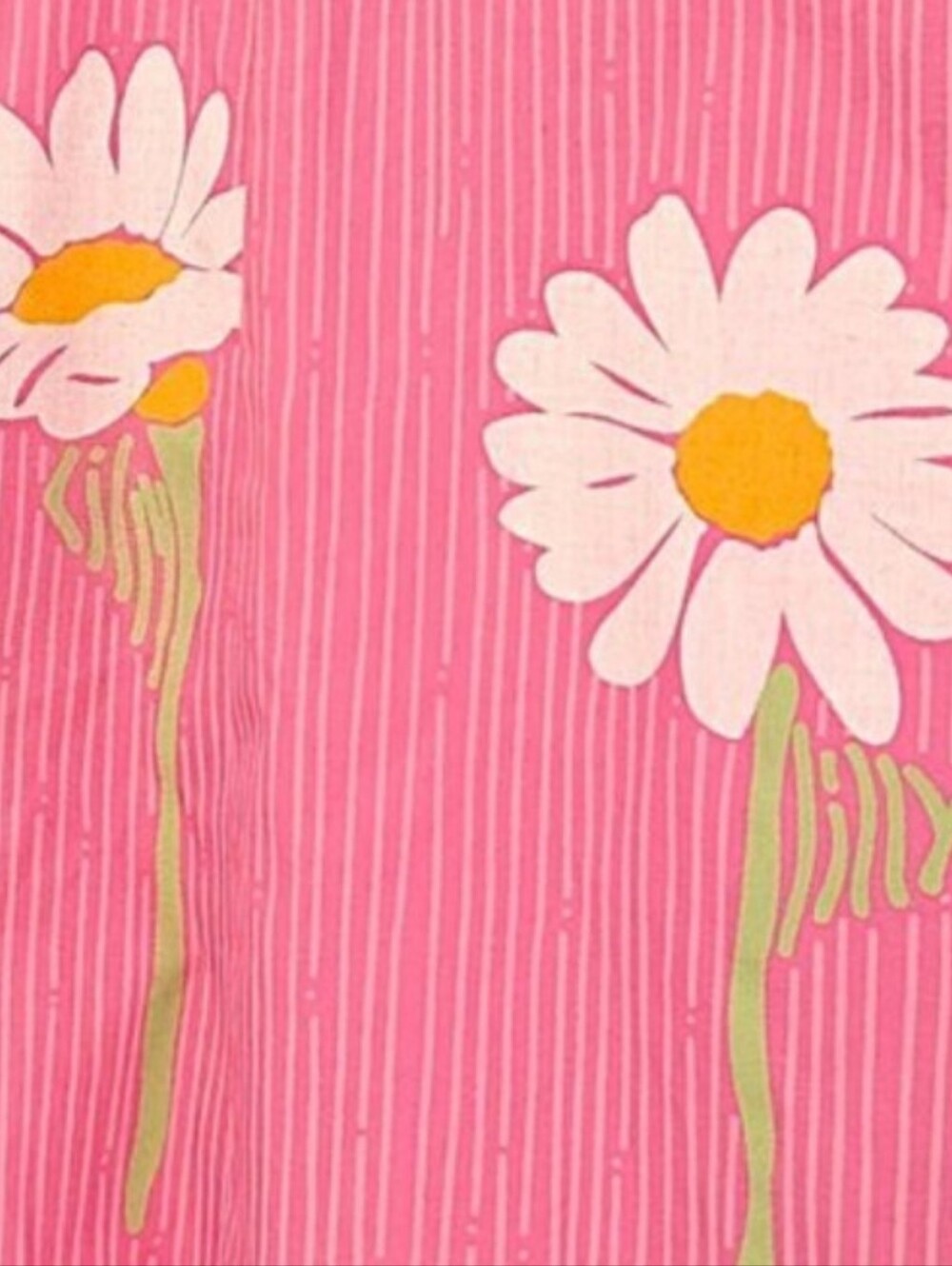 Lilly Pulitzer VTG 90s pink daisies corset strapless tie back dress 6 Elle Woods - Picture 5 of 9